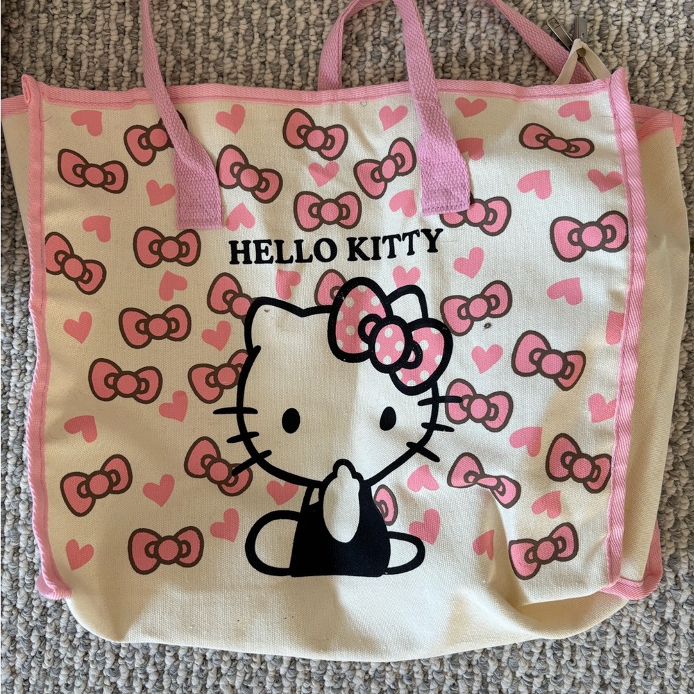 Hello Kitty Pink and Cream Tote Bag